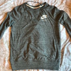Grey NIKE pull over sweater